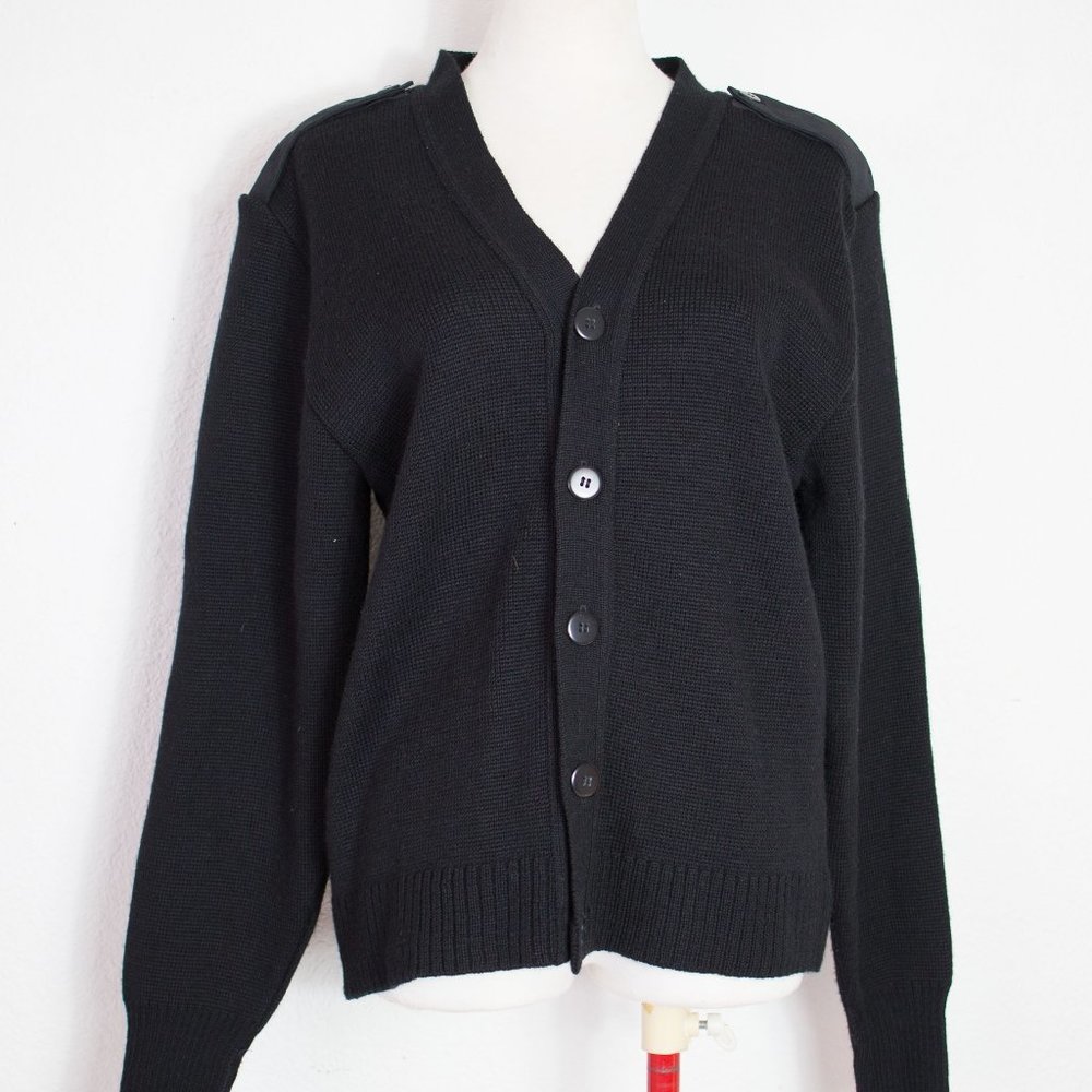 Military Wool Blend Button Down Cardigan Sweater Size 38R